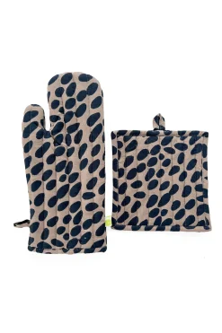 Oven Mitt & Potholder Set (Cheetah)