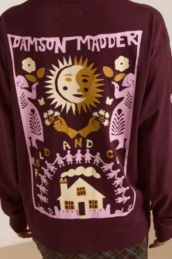 Paper Cut Gals Long Sleeve Tee (Fig)