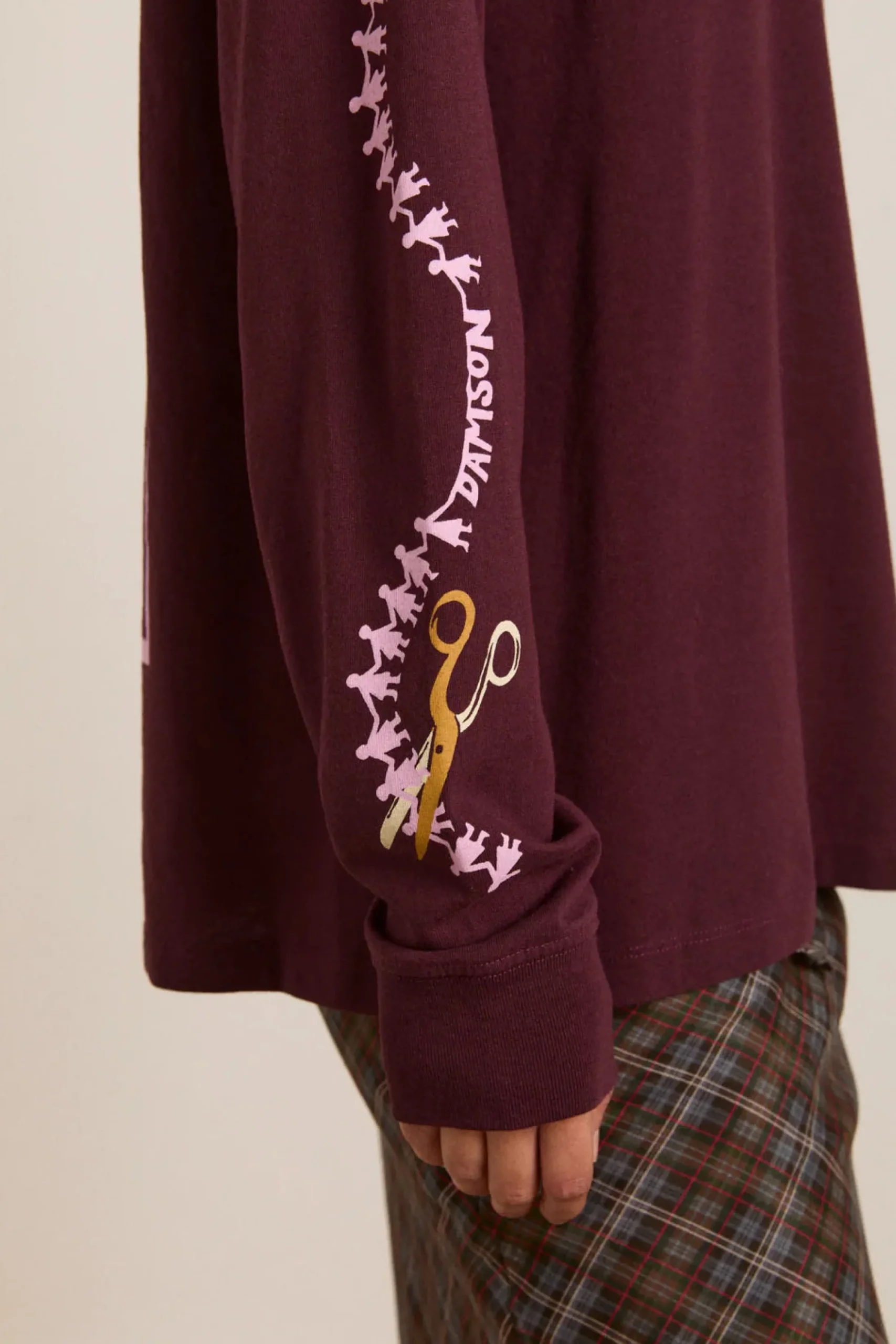 Paper Cut Gals Long Sleeve Tee (Fig)