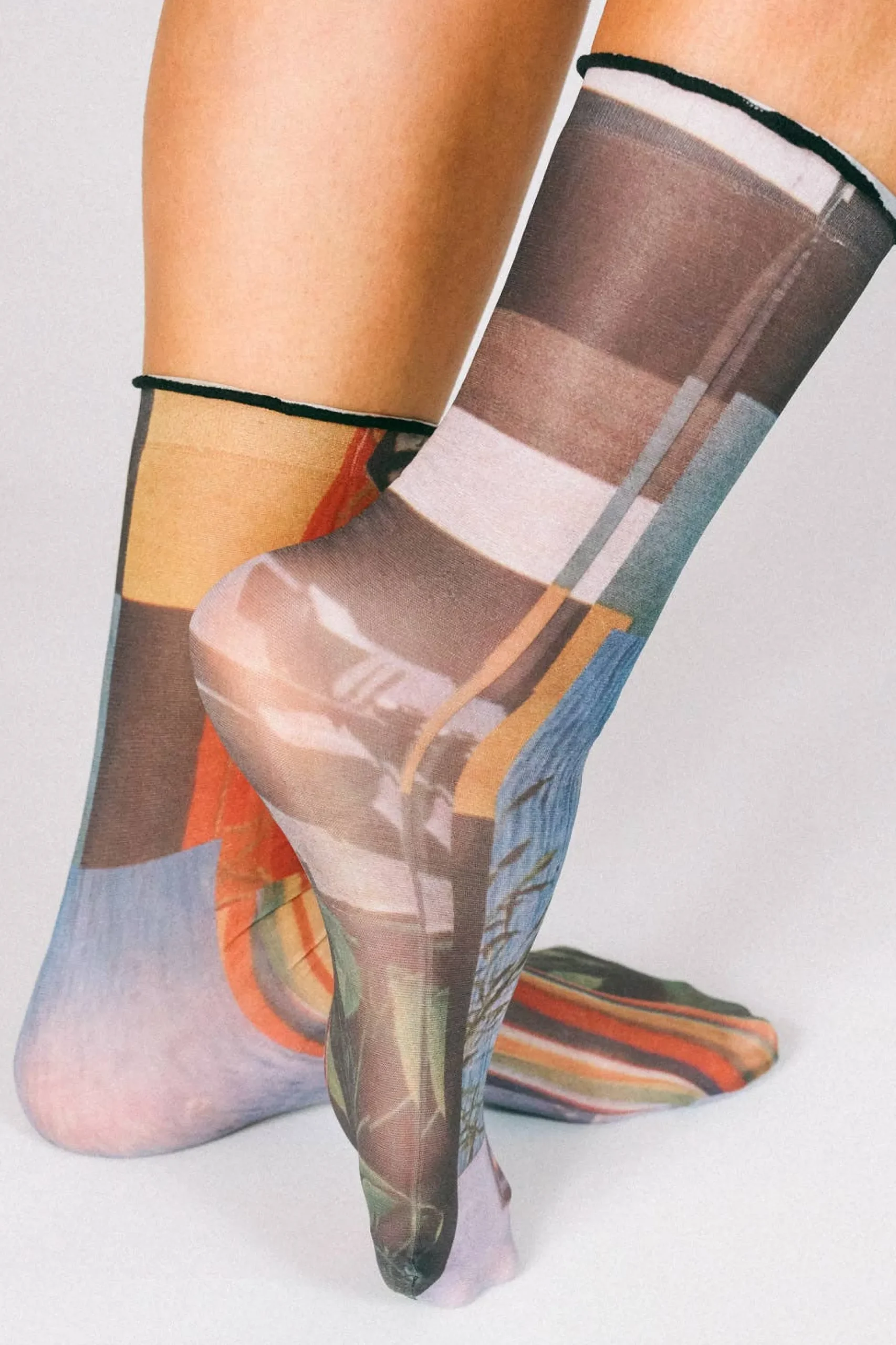 Paper Nylon Ankle Socks