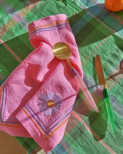 4-Piece Linen Napkin Set (Pink Delight)