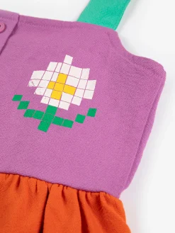 Pixel Daisy Color Block Woven Dress (Kids)