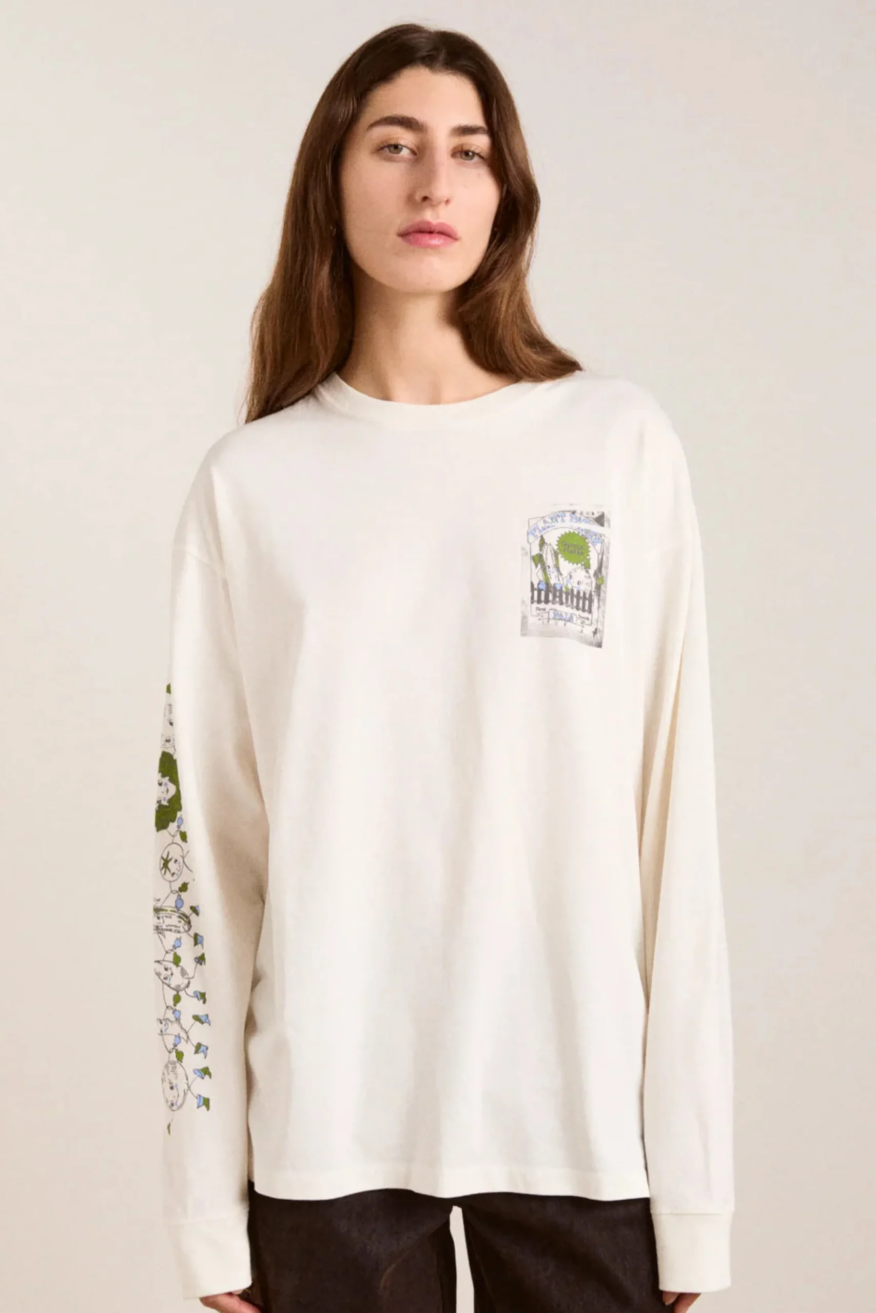 Plant Patch Pals Long Sleeve Tee (Ecru)