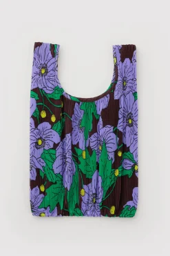 Pleated Baggu (Maroon Poppy)