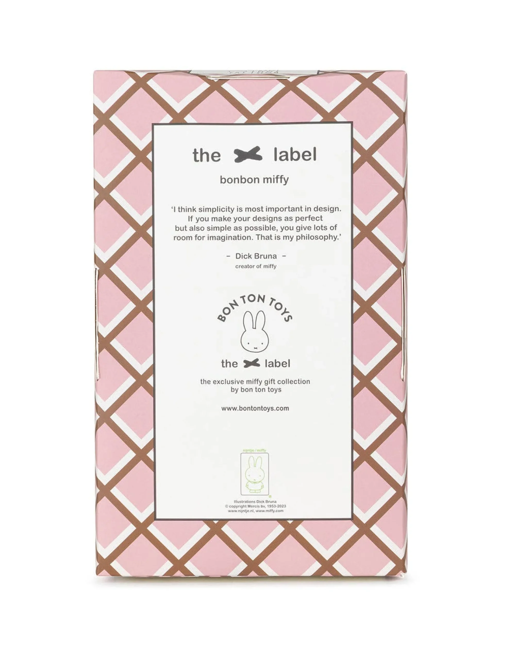 Plush MIFFY COZY Sitting Soft Pink in Giftbox 9"