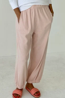 Pointelle Balloon Pants (Baby Pink)