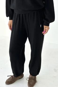 Pointelle Balloon Pants (Black)