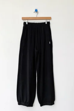 Pointelle Balloon Pants (Black)