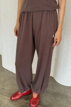 Pointelle Balloon Pants (Chocolate)
