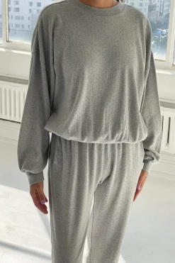 Pointelle Core Sweatshirt (Melange Grey)