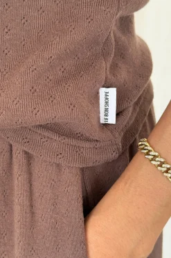 Pointelle Eve Cami (Chocolate)