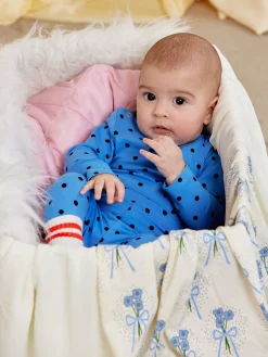 Polka Dots Baby Set (Blue)