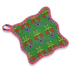 Pot Holder & Oven Mitt (Green)