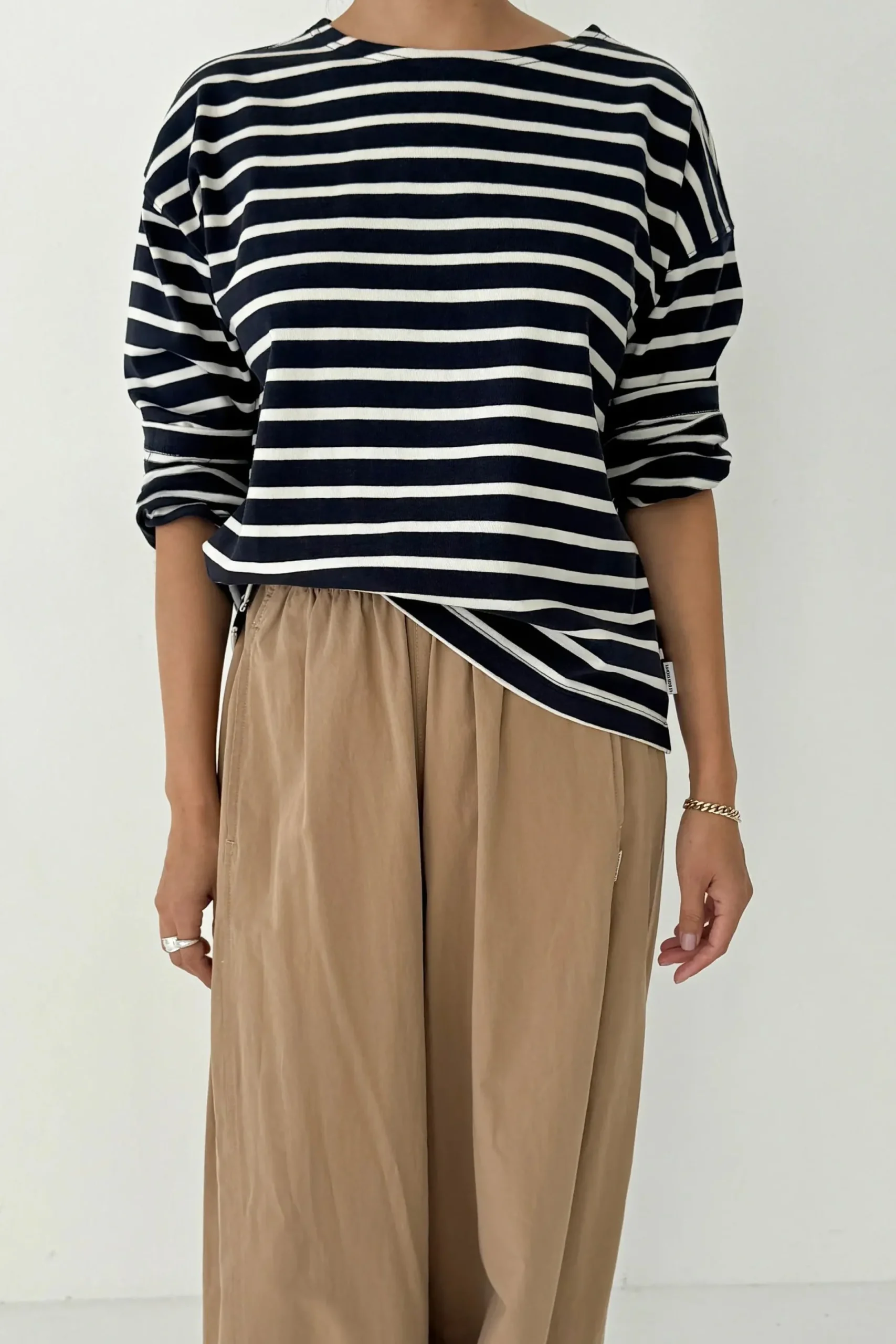 Sailor Top (White Stripe on Navy)