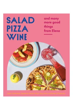 Salad Pizza Wine