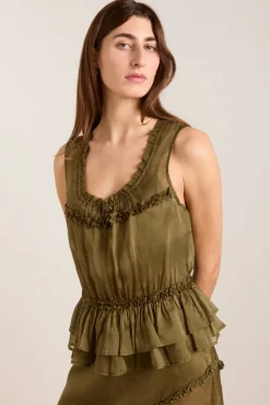 Sasha Cami (Sheer Olive)