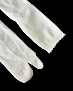Scalloped Tabi Socks (White)