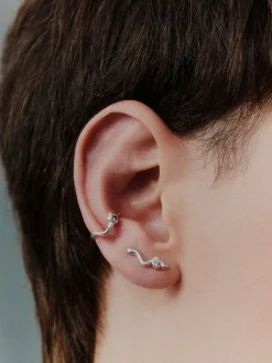 Silver Nora Crawler Earring