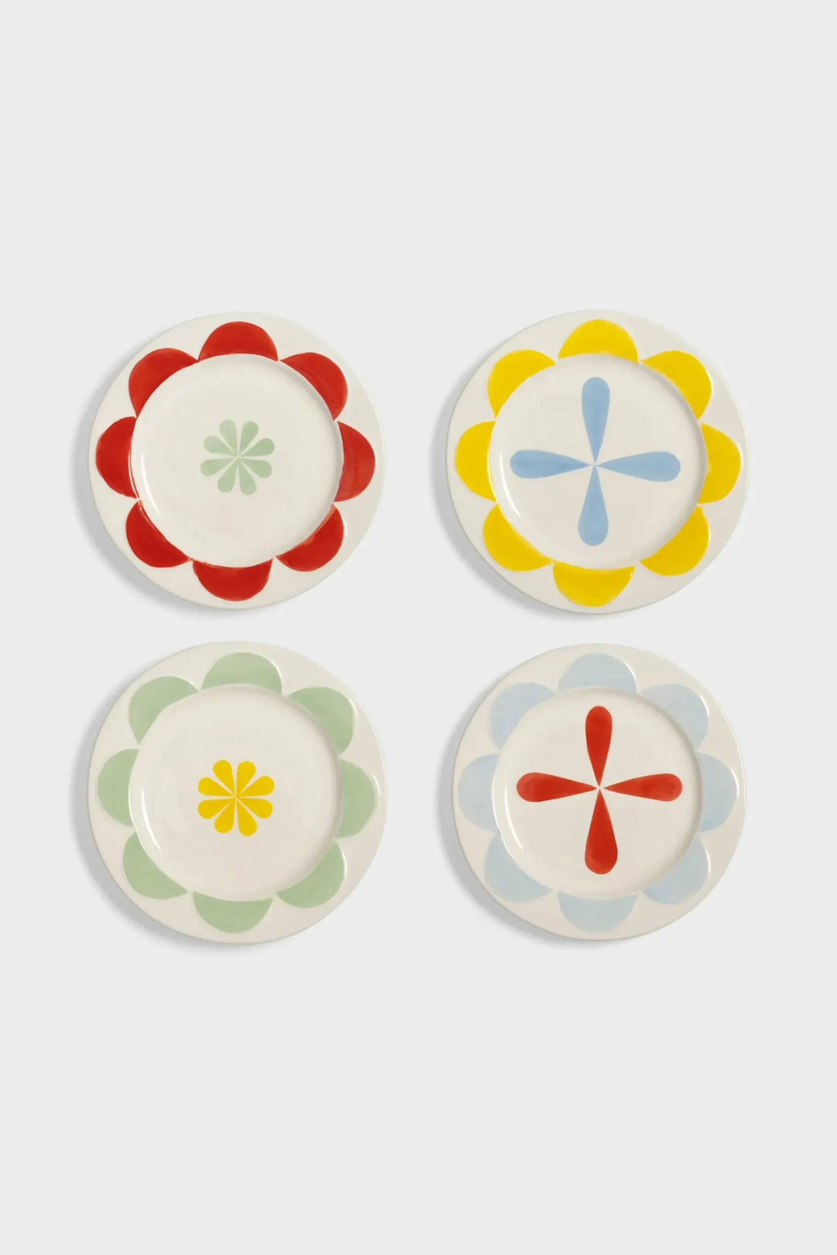Small Folk Plates (Set of 4)