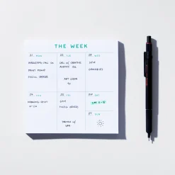 Small Weekly Desk Planner Notepad