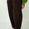 Soft Corduroy Arc Pants (Brown)