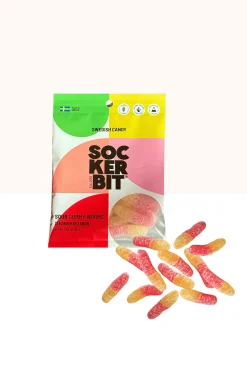 Sour Gummy Worms Swedish Candy Bag