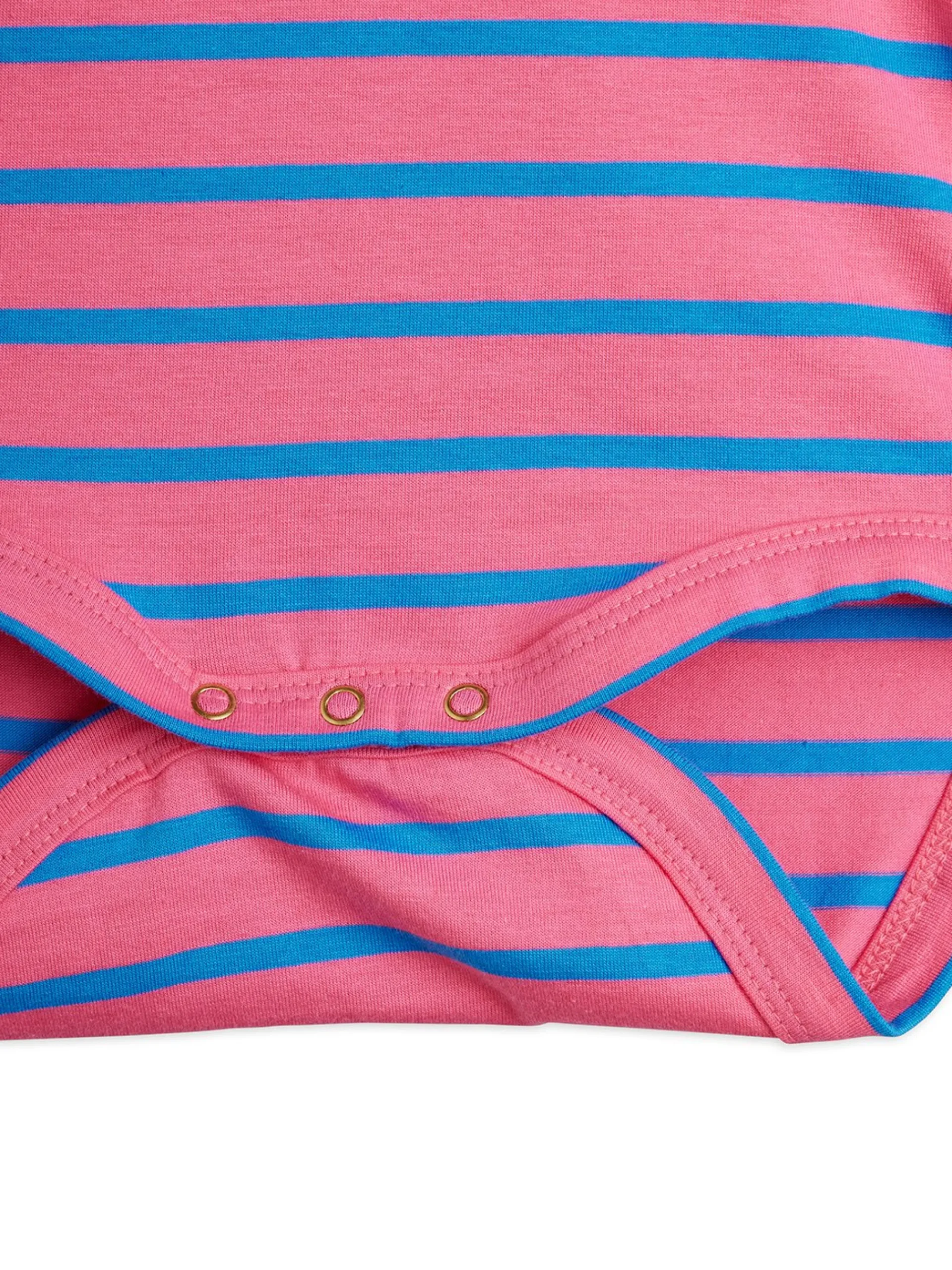 Stripe Long Sleeve Onesie (Pink)