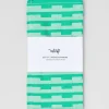Stripes Napkin Set (Turquoise/Natural)