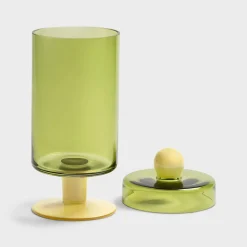 Tall Duo Jar (Green)