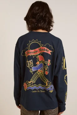 The Rambler Long Sleeve Tee (Navy)