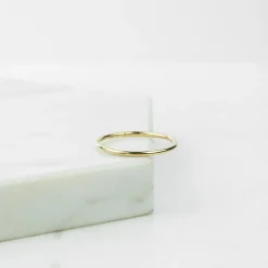 Tube Stack Ring (Gold)