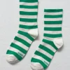 Wally Sock Stripe Wide (Green)
