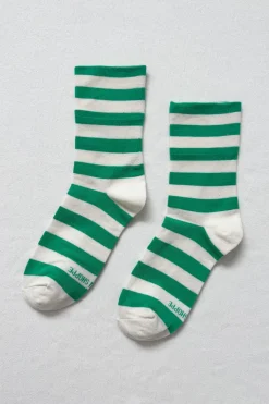 Wally Sock Stripe Wide (Green)