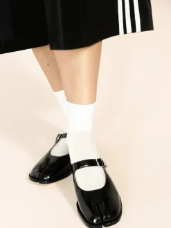 Wool Tabi Short Crew (Ivory)